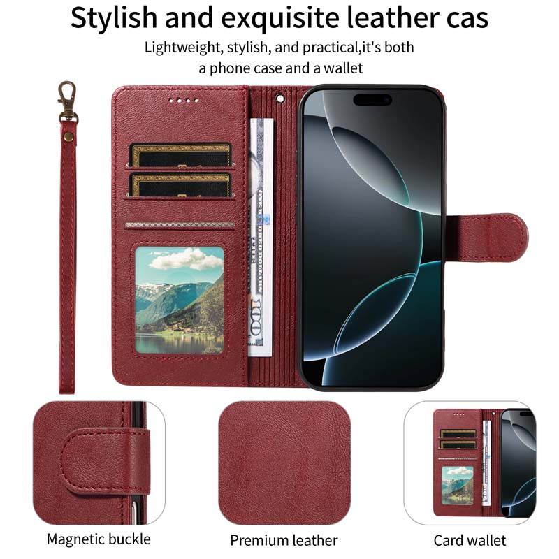 Étui portefeuille RFID en cuir - Realme Note 50 avis et prix